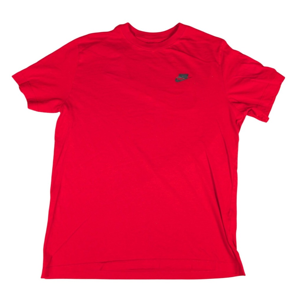 Nike T-Shirt Mens Large Red Graphic Back Swoosh Excellent
